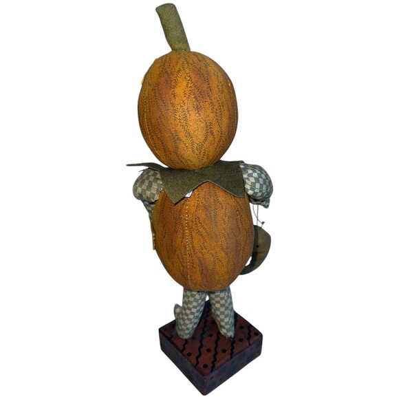 Vintage Primitive Pumpkin Jack o Lantern Doll Lang Jack in the Box 2005 - Picture 10 of 16